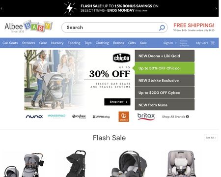 Albee Baby - Free Shipping On Strollers, Car Seats and Baby Gear