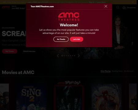 AMC Theatres - movie times, movie trailers, buy tickets and gift cards.