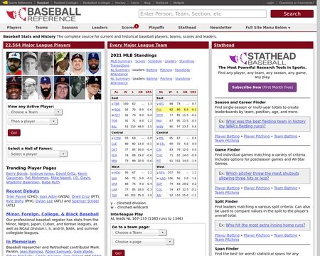 baseball reference