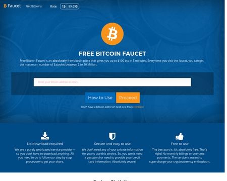 faucet website free bitcoins