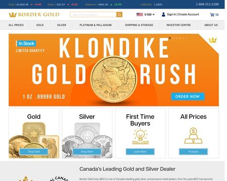 Canada's Leading Gold & Silver Dealer - Border Gold