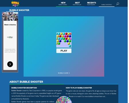 Bubble Shooter, Software