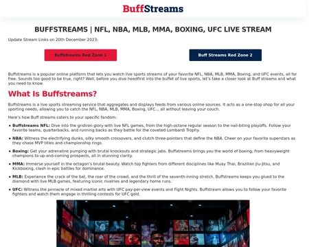 Buffstream nfl redzone new arrivals