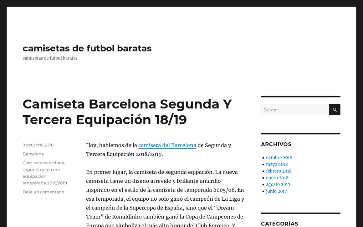 Camisetas De Futbol Baratas Reviews - 1 Review of Camisetas-de-futbol- baratas.net