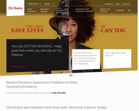 Csl Plasma Reviews 127 Reviews Of Cslplasma Com Sitejabber