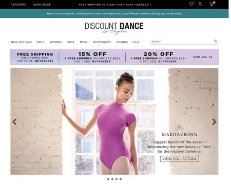 discount dance returns and exchanges