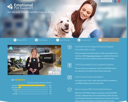 Emotional support best sale animal website