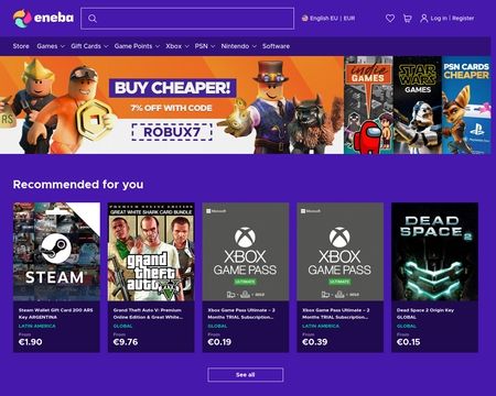 Gift Card da Steam e Robux? É melhor comprar no Eneba