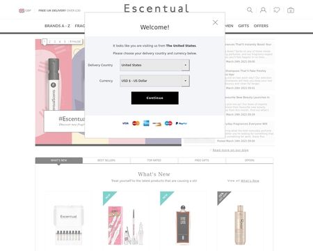 escentual discount code new customer