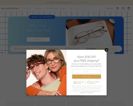 EYEBUYDIRECT: Buy 1 Get 1 + 15% OFF