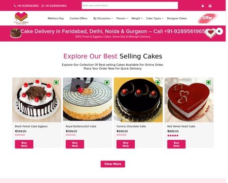 Online Cake Order in Faridabad | Midnight Cake Delivery in Faridabad |  MyFlowerTree