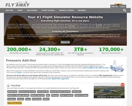 Fly Away Simulation - Freeware Flight Sim Add-ons, News & Community