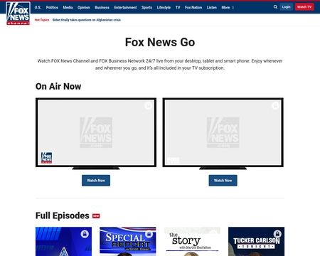 Watch fox news online go