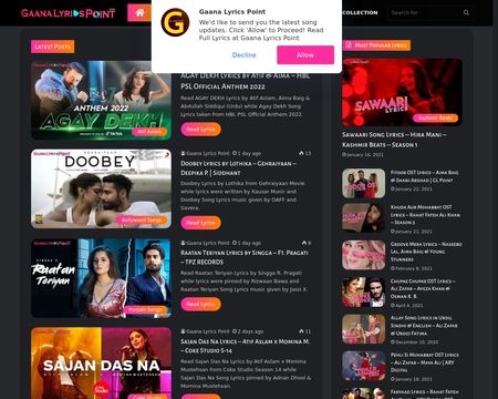 Gaanalyricspoint Reviews 1 Review Of Gaanalyricspoint Com Sitejabber View lyrics to your favorite songs, read meanings and explanations from our community, share your thoughts and feelings about the songs you love. gaanalyricspoint reviews 1 review of