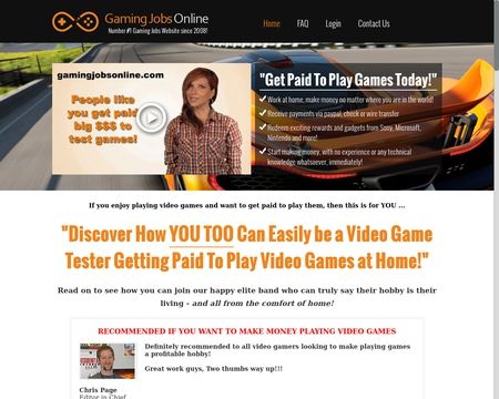 Gaming Jobs Online