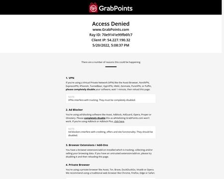 Grabpoints Reviews 6 Reviews Of Grabpoints Com Sitejabber