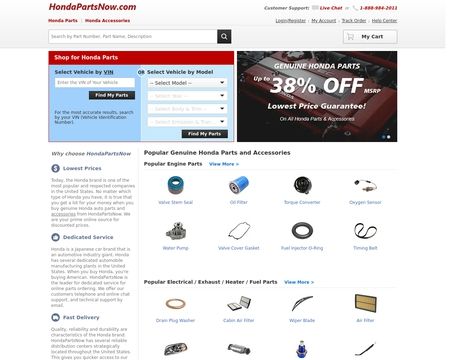 Honda parts deals now