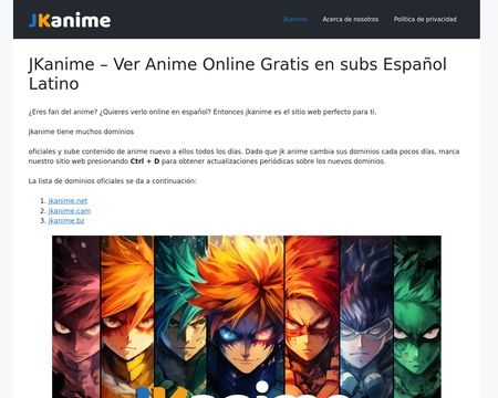 Jkanime.net: Ver Anime Online - todos los animes gratis