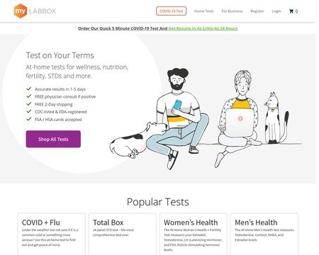 Men's Health Test - At-home wellness testing - myLAB Box