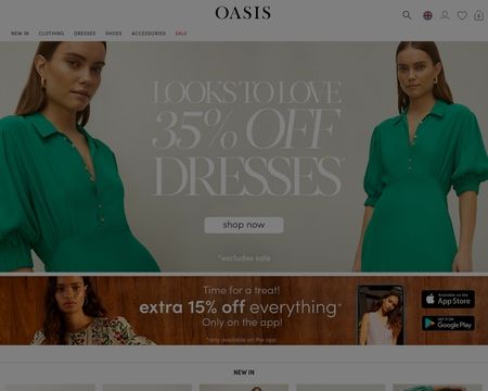 oasis clothing website