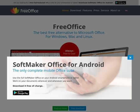 FreeOffice For Windows, M0ac, Linux And Android Reviews - 1 Review of   | Sitejabber