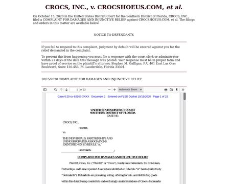 fake crocs websites