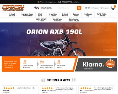 Orion Powersports Reviews 1 726 Reviews Of Orionpowersports Com Sitejabber