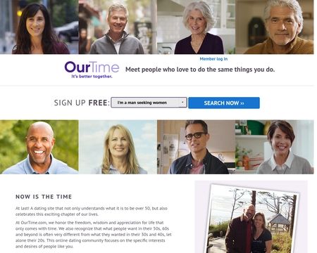 Ourtime: the mature dating site in UK!