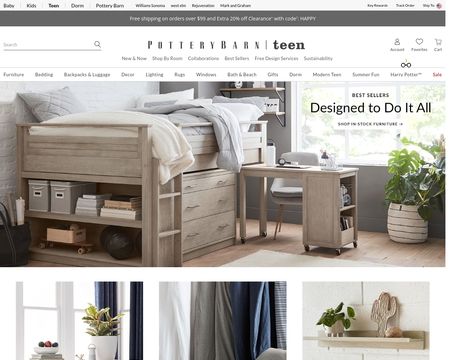 POTTERY BARN KIDS AND POTTERY BARN TEEN LAUNCH NEW HOME
