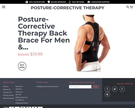 Posture corrective outlet therapy