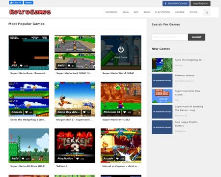 Nostalgic Retro Games Site : retro games site