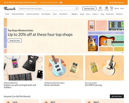 reverb desktop site