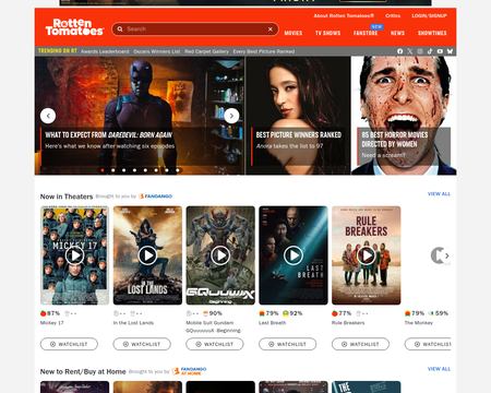 Report: Rotten Tomatoes Named Best Movie Rating Database - Media, rotten  tomatoes best movies 