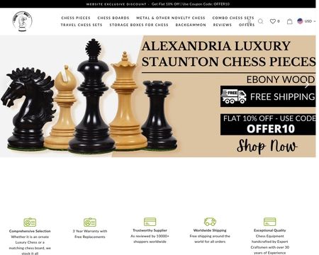 Buy Handcrafted Chess Pieces Sets & Boards at Royal Chess Mall