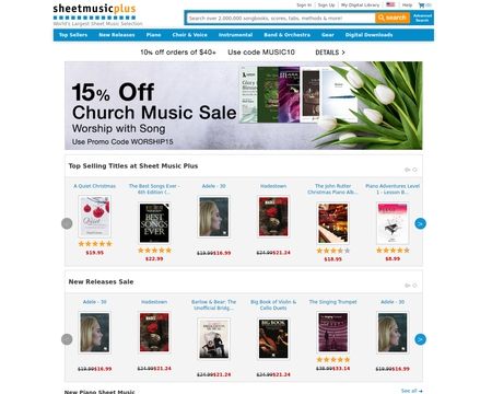 Sheetmusicplus Reviews 18 Reviews Of Sheetmusicplus Com Sitejabber