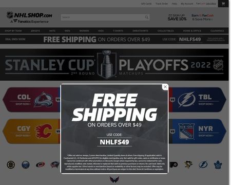 NHL shop, NFL shop, NBA Shop, MLB Shop :: FansMania