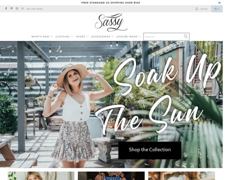 Sassy clothing store website sale