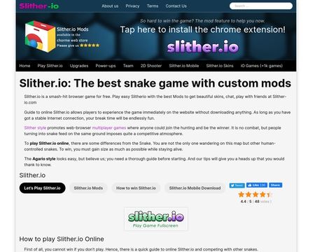 Slither io mods Play with friends! - Play Slither io mods Play