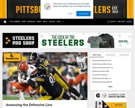 The Steelers Pro Shop Review  Shop.steelers.com Ratings