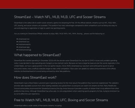 Streameast Nba