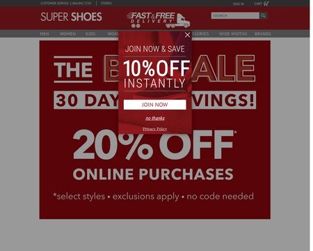 super shoes website