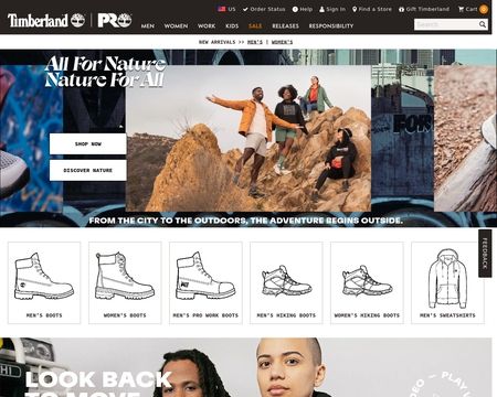 timberland shoes website