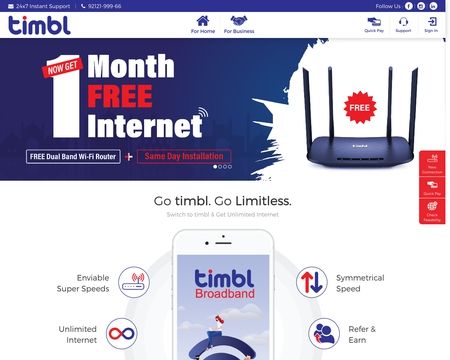 300 Mbps plans from Timbl Broadband with Turbofi Router review 