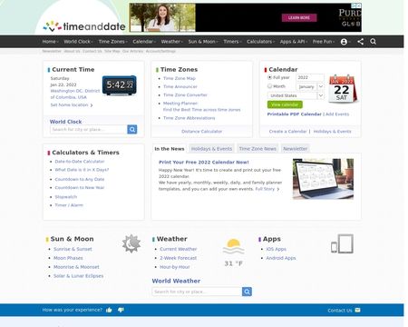 Timeanddate Com Reviews 13 Reviews Of Timeanddate Com Sitejabber