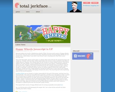 Happy Wheels Demo : TotalJerkface : Free Download, Borrow, and
