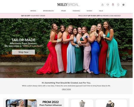 Milly bridal prom sales dresses