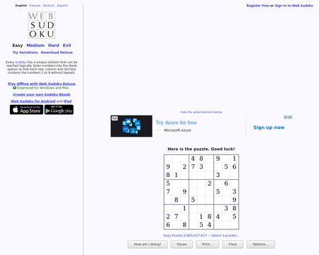 Web Sudoku (@websudoku) / X