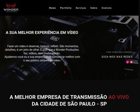 WONDER PRODUÇÕES SÃO PAULO SP  TRANSMISSÃO VÍDEO CORPORATIVOS